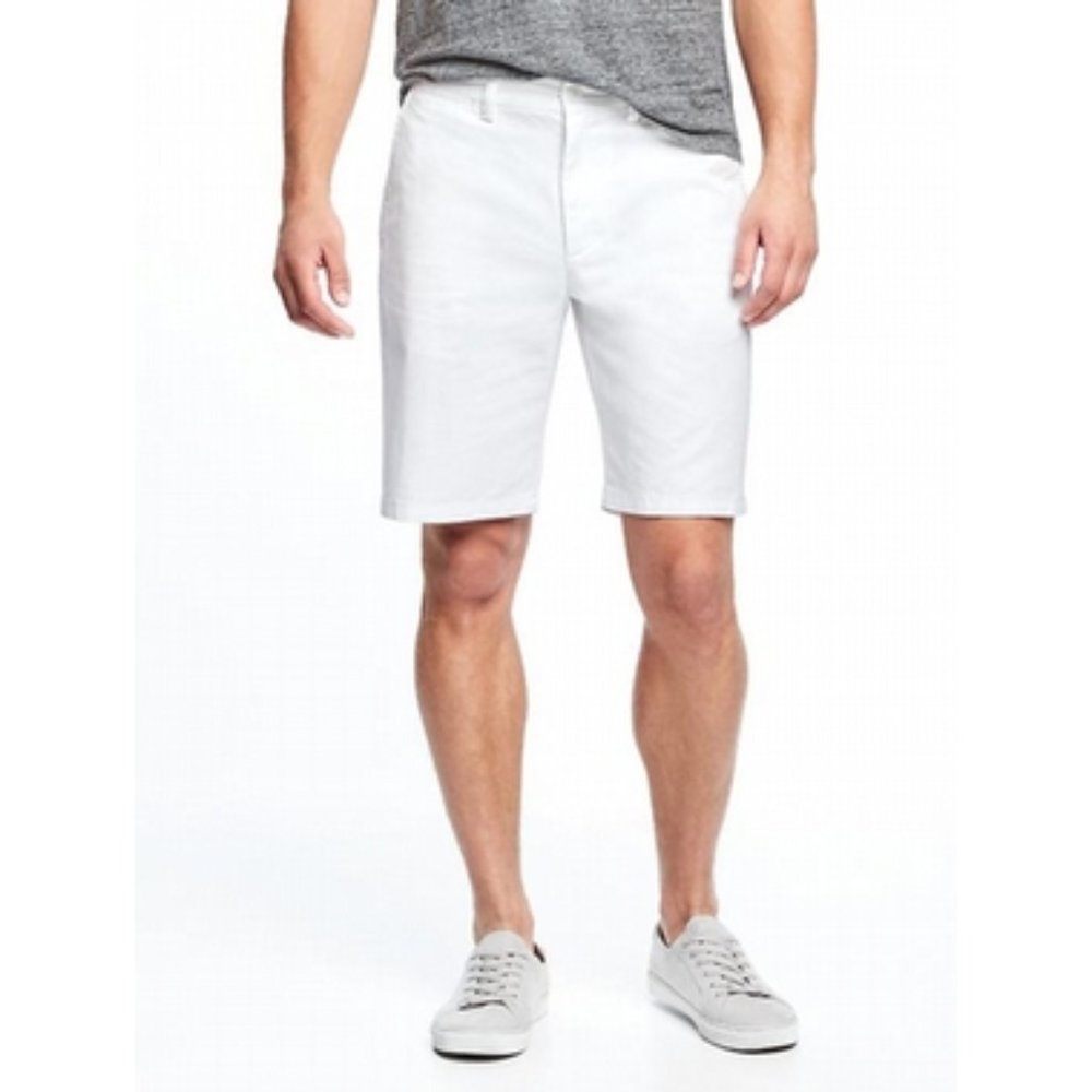 Old Navy Built In Flex White Pattern Slim Fit Shorts Size 33